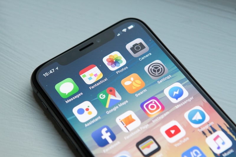 iPhone displayed showing a modern SwiftUI interface