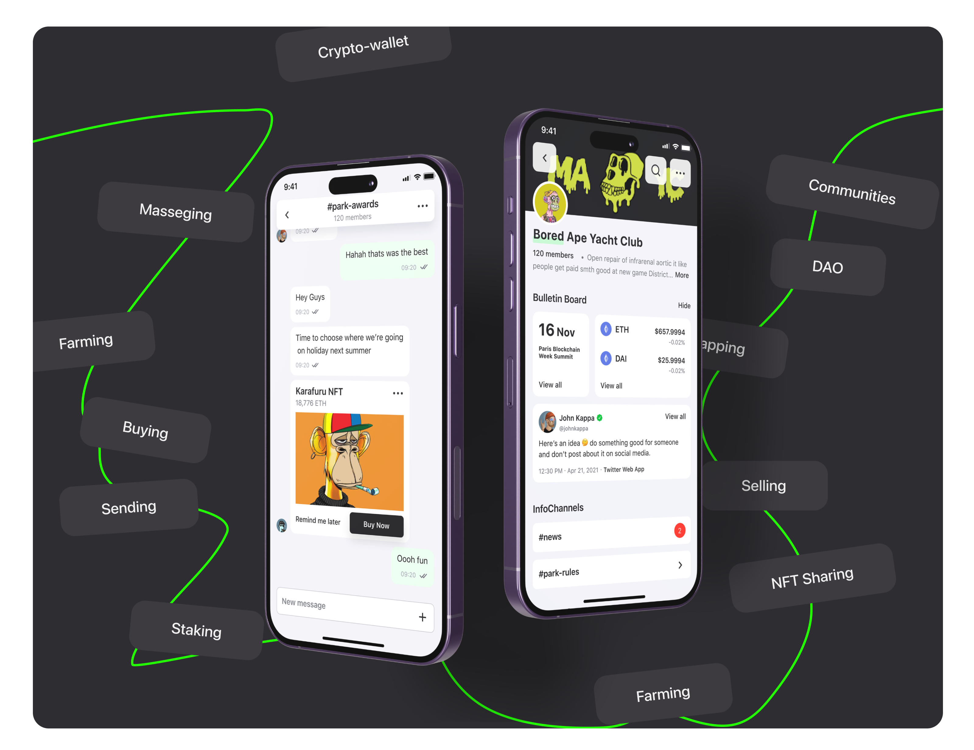 District - Mobile App Design for Crypto & NFT communities — screen 2