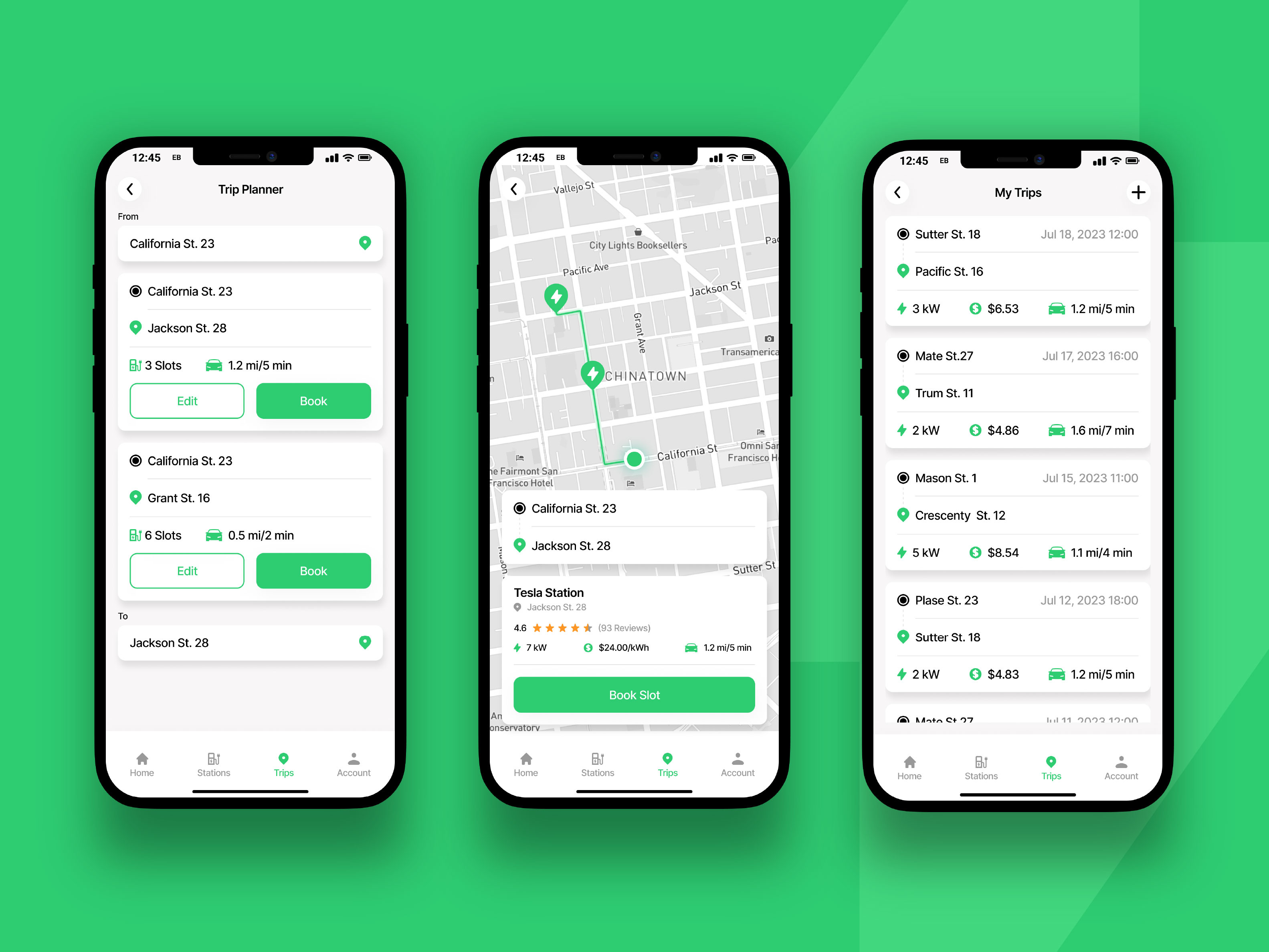 EV Spot - Electric Vehicle Charging Station Finder App Design — screen 5