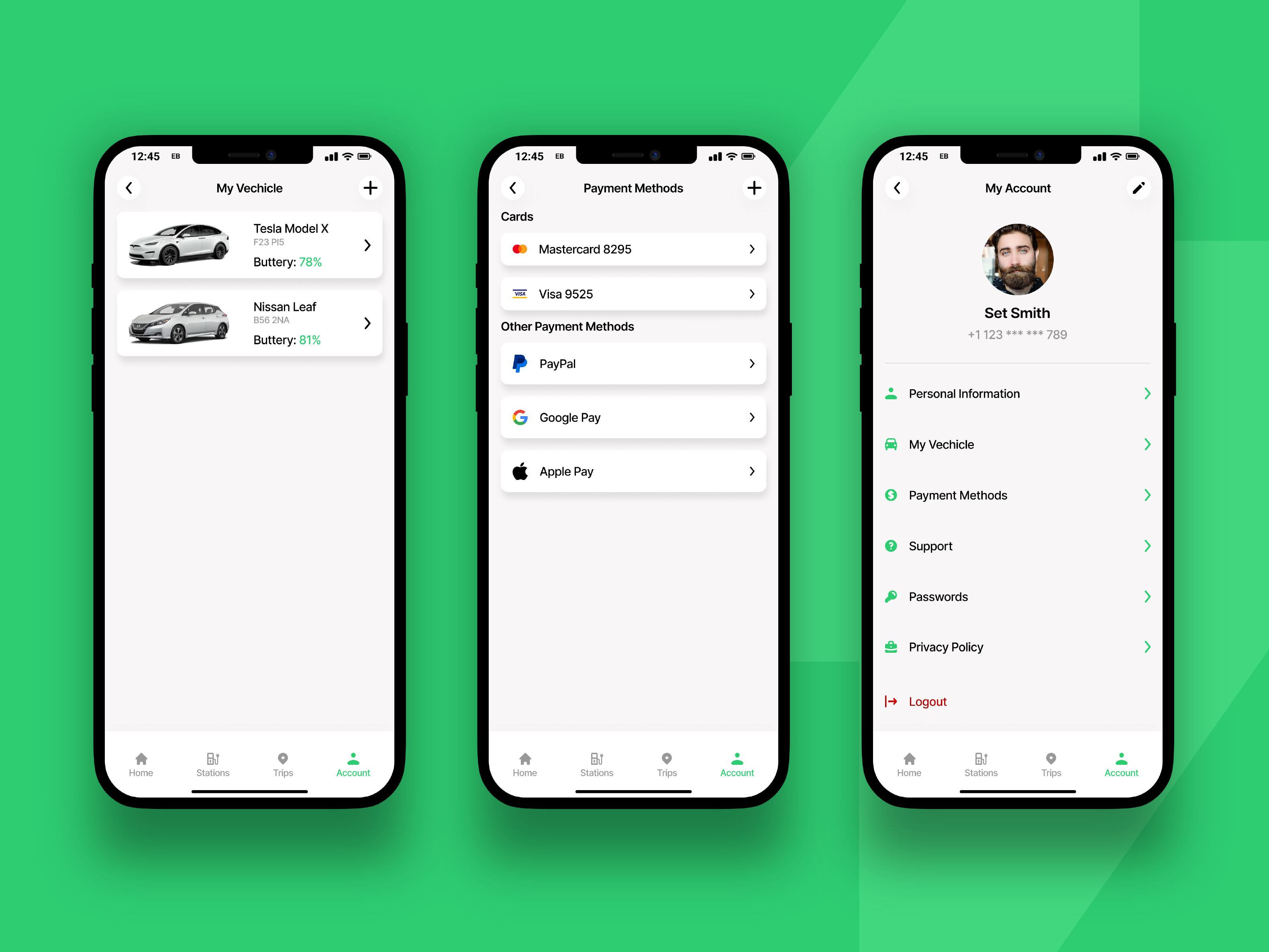 EV Spot - Electric Vehicle Charging Station Finder App Design — screen 7